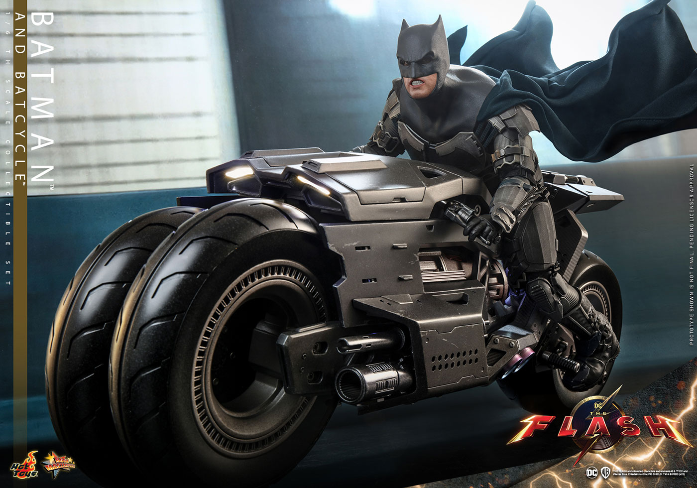 ホットトイズ 1/6 ザ・フラッシュ バットマン＆バットサイクル 未開封