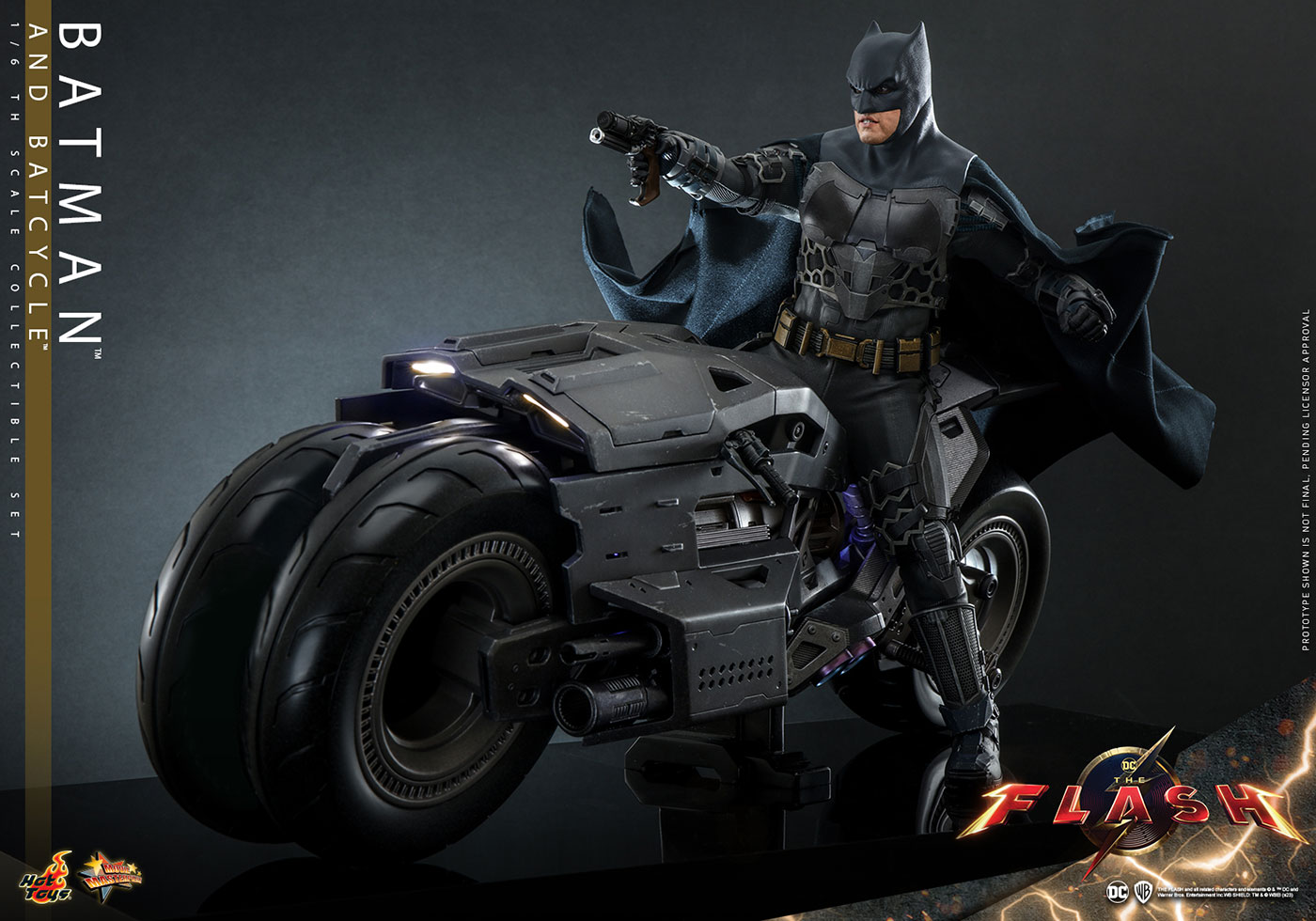 ホットトイズ 1/6 ザ・フラッシュ バットマン＆バットサイクル 未開封