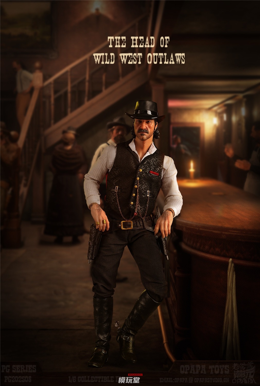 予約 OPAPA TOYS 1/6 ワイルドウエスト・アウトローズの首領 PG202508