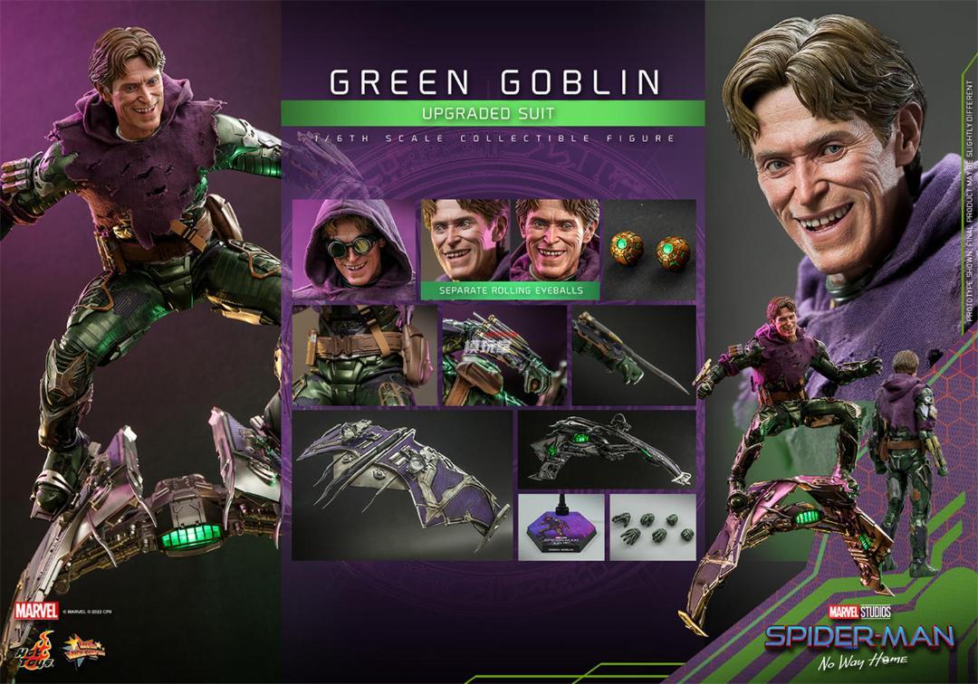 ［新品・未開封］HOT TOYS グリーンゴブリン　アップグレードスーツ版 ホットトイズ 1/6 『スパイダーマン』 グリーン・ゴブリン