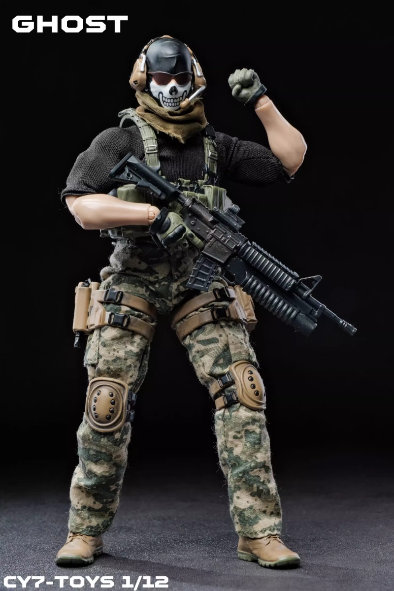 1/6 カスタムフィギュア ミリタリー COD MW2 ゴースト GHOST