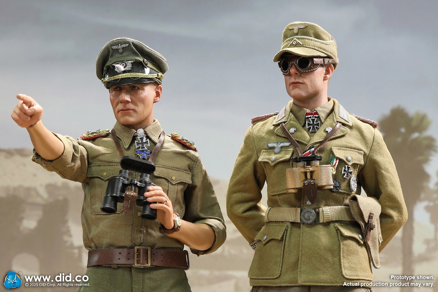 DID 1/6 WW2 ドイツアフリカ軍団 輜重兵＆戦車長 シュタウフェンベルク