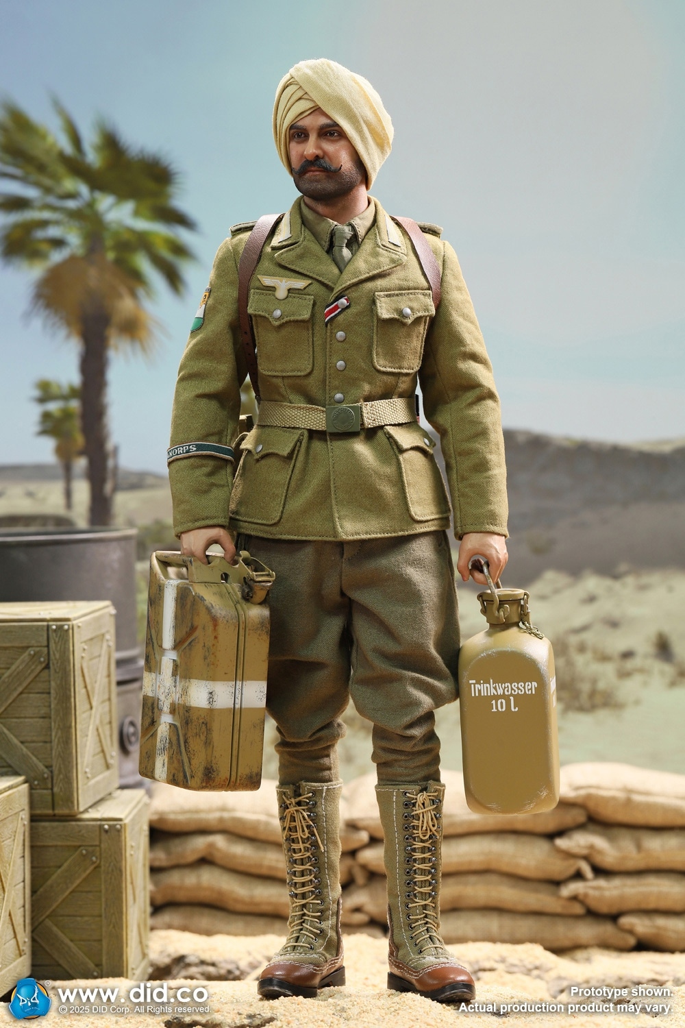 DID 1/6 D80185 輜重兵＆戦車長 シュタウフェンベルク DID 1/6 WW2 ドイツ アフリカ軍団 輜重兵＆戦車長