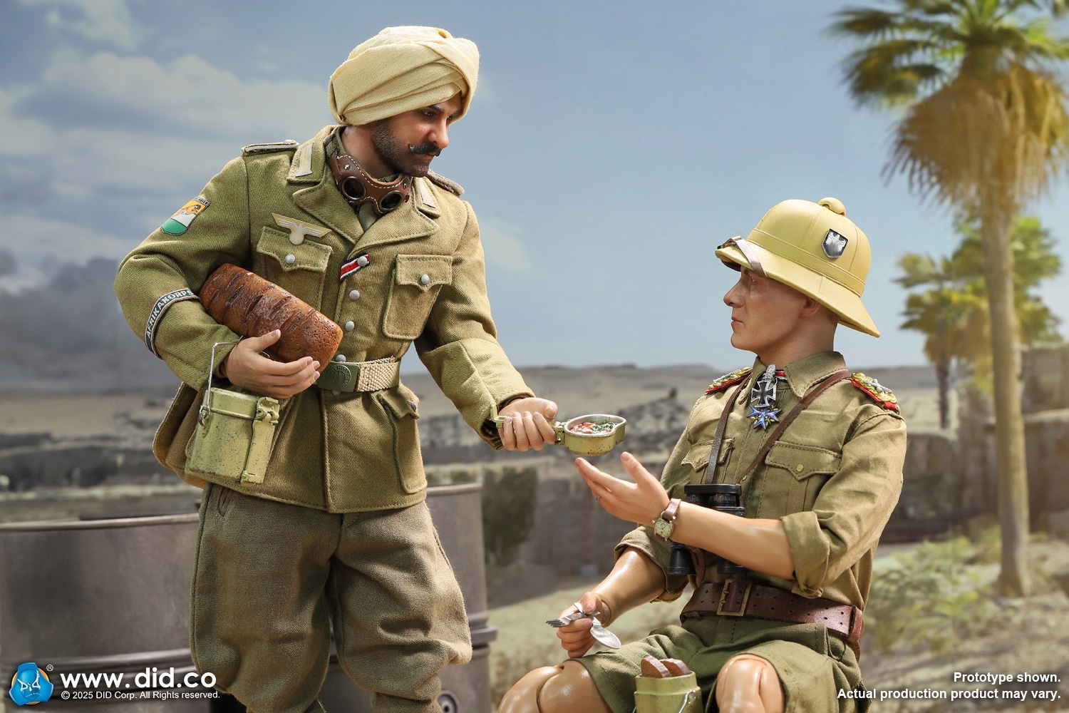 DID 1/6 WW2 ドイツアフリカ軍団 輜重兵＆戦車長 シュタウフェン
