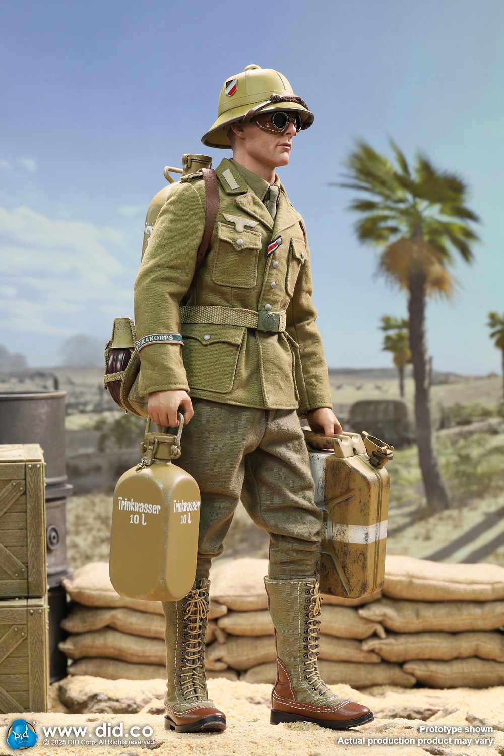 DID 1/6 WW2 ドイツアフリカ軍団 輜重兵＆戦車長 シュタウフェンベルク