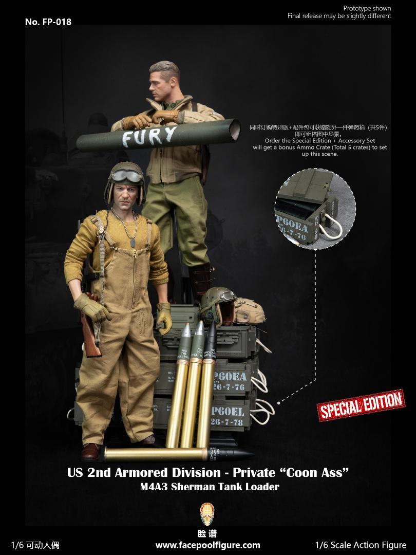 早い者勝ち 1/6フィギュア アメリカ中央軍カスタム Facepoolfigure 1/6 アメリカ陸軍 第2機甲師団 M4A3シャーマン戦車