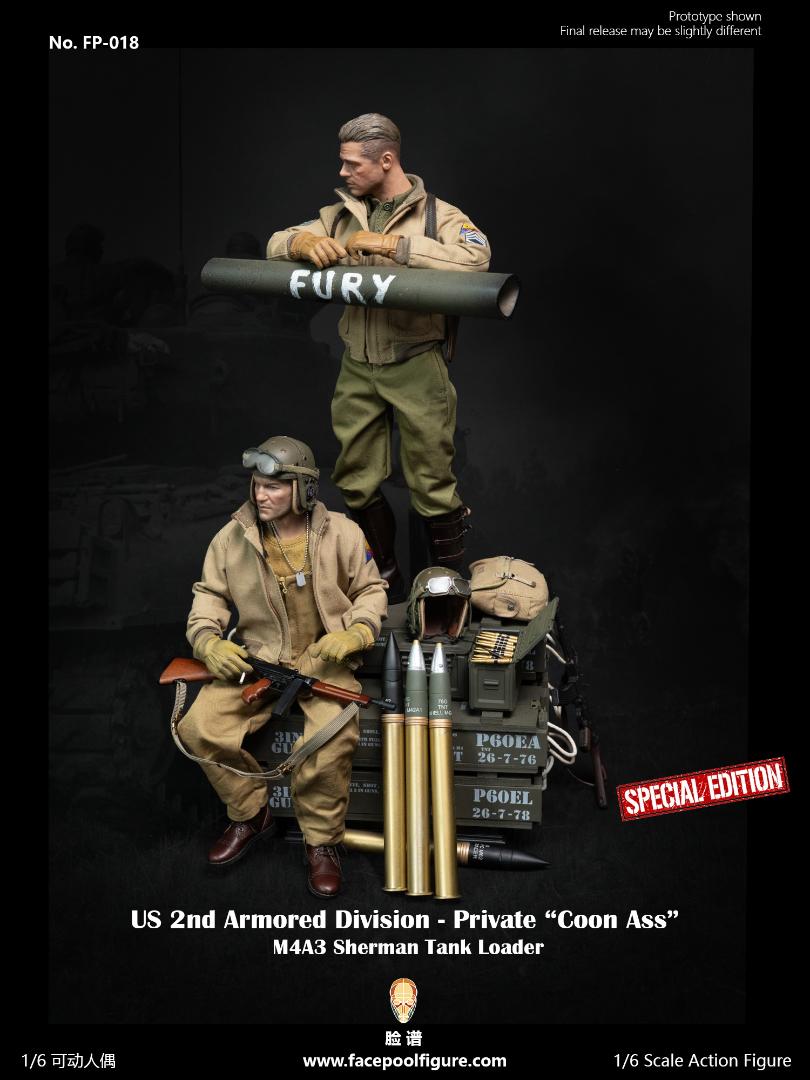 Facepoolfigure 1/6 アメリカ陸軍 第2機甲師団 M4A3シャーマン戦車