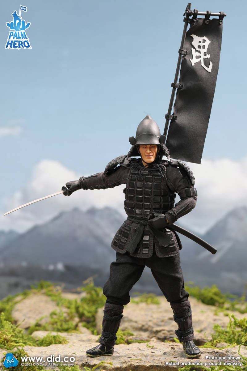 DID 1/12 戦国 サムライ 武士 黒.Ver 未開封新品 XJ80017A 武将 無双