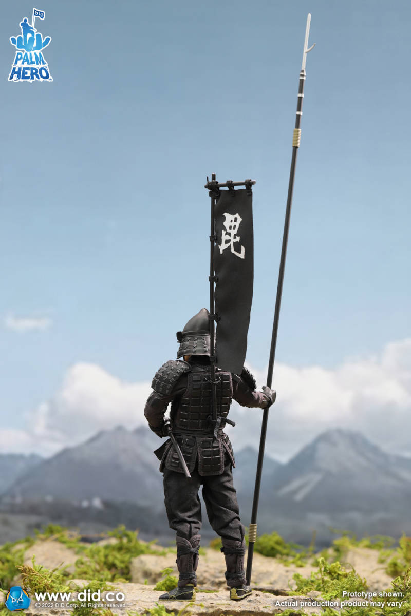 DID 1/12 戦国 サムライ 武士 黒.Ver 未開封新品 XJ80017A 武将 無双
