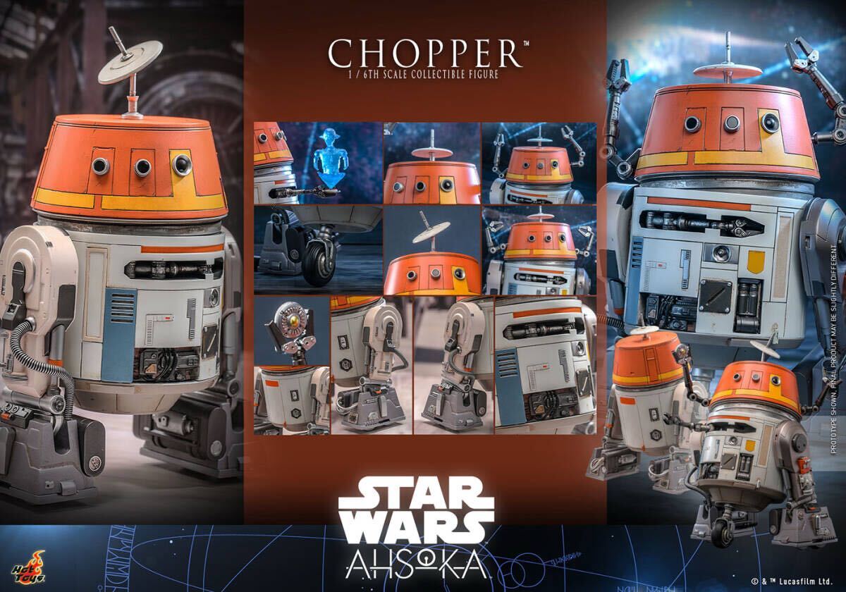 ホットトイズ 1/6 スター・ウォーズ アソーカ チョッパー 未開封新品