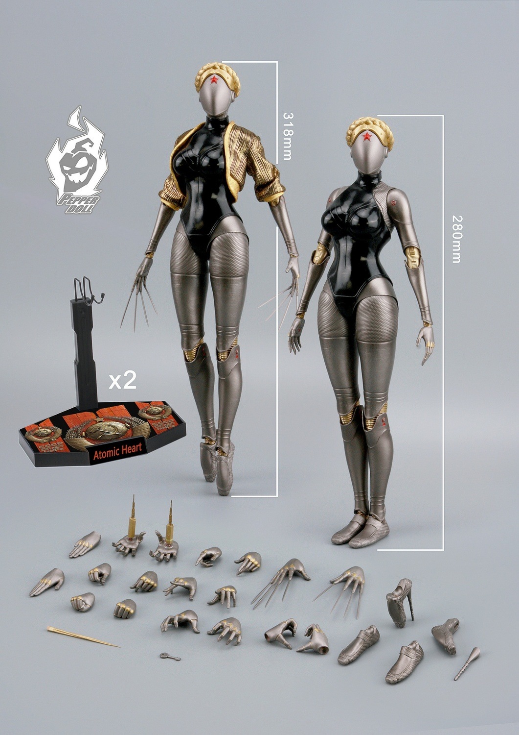 予約 Pepper Doll 1/6 ロボットメイド 2体セット PD001 GEMINI DANCER