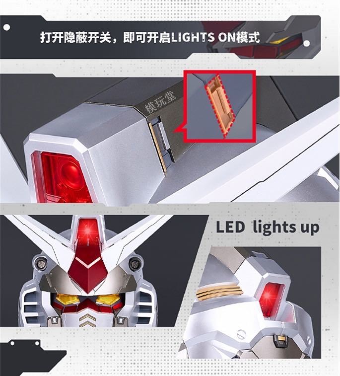 海外限定 BANDAI BN HEAD COLLECTION RX-78-2 GUNDAM ROLLOUT COLOR