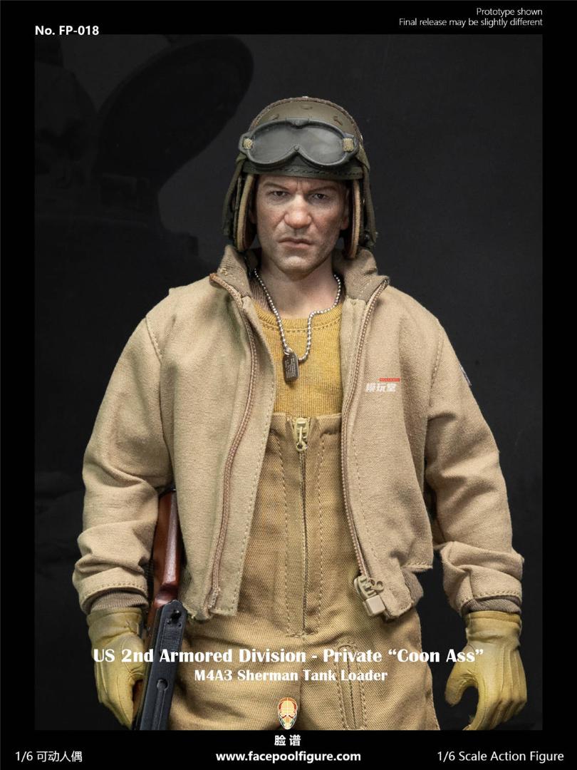 Facepoolfigure 1/6 アメリカ陸軍 第2機甲師団 M4A3シャーマン戦車