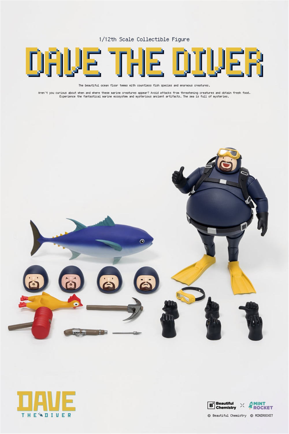予約 Beautiful Chemistry × MINTROCKET 1/12 DAVE THE DIVER 予約特典