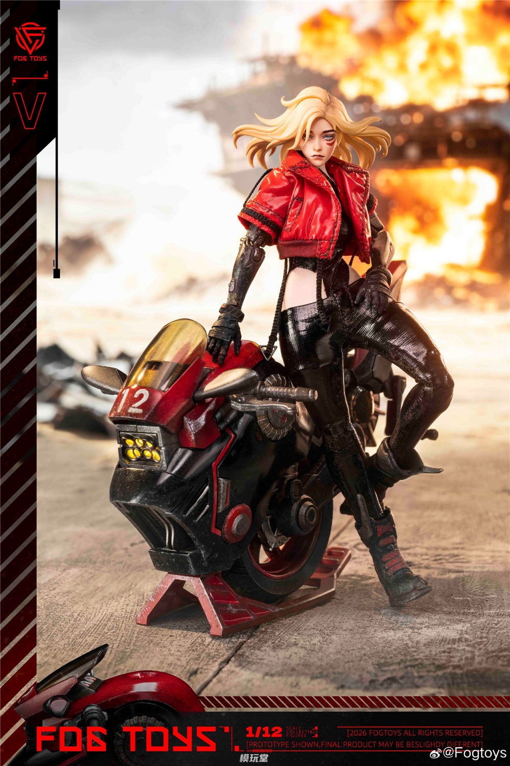 予約 Fogtoys 1/12 バイカーガール 予約特典付き EA-03 Biker Girl