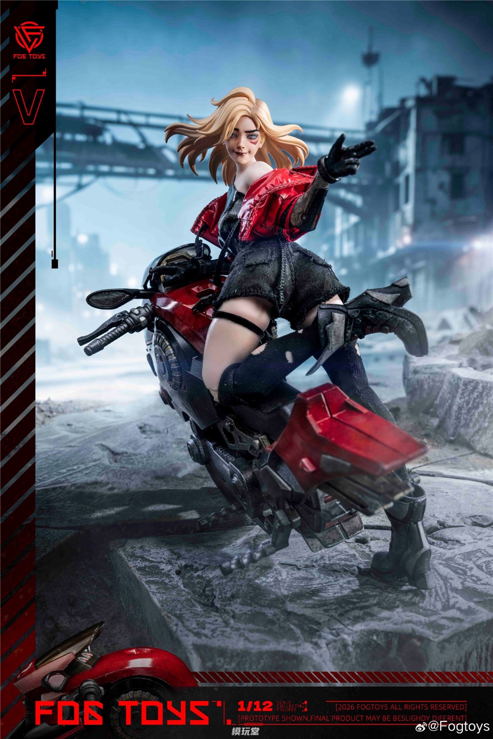 予約 Fogtoys 1/12 バイカーガール 予約特典付き EA-03 Biker Girl