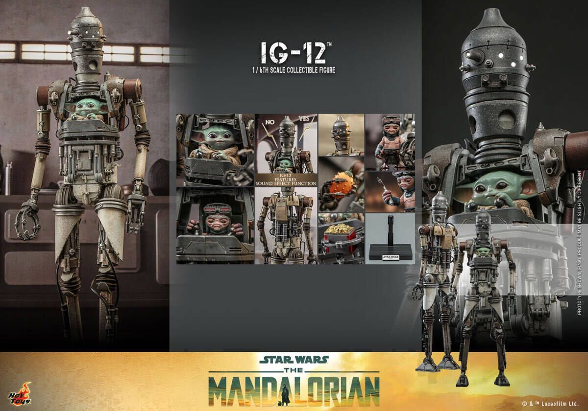 ホットトイズ 1/6 スター・ウォーズ マンダロリアンIG-12通常TMS104 ホットトイズ 1/6 スター・ウォーズ マンダロリアン IG-12 通常.Ver未