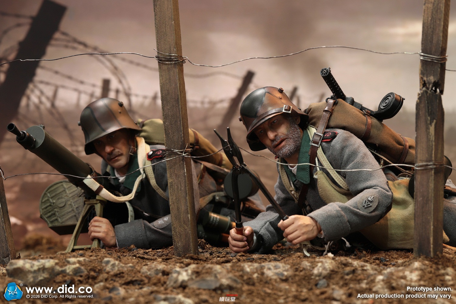 予約 DID 1/6 WWI ドイツ帝国陸軍 突撃歩兵 ボード D11016 WWI German