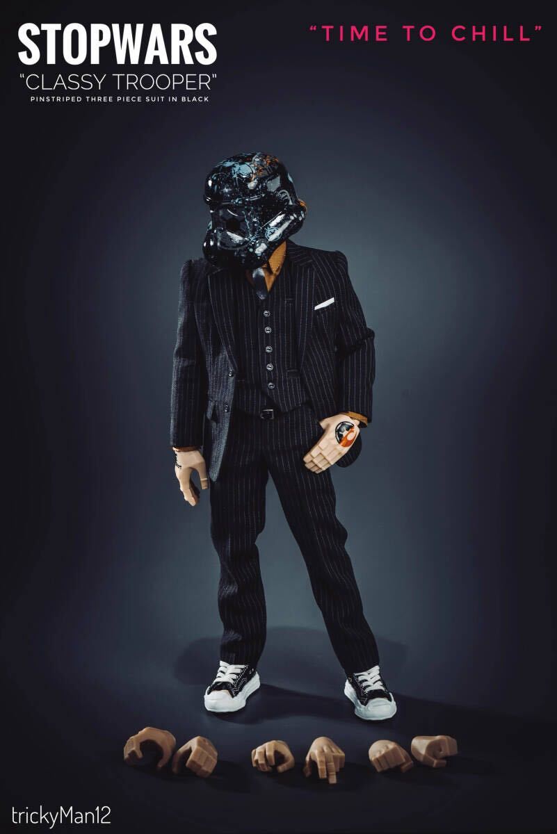 trickyMan12 1/6 “STOPWARS” CLASSY TROOPER Pinstriped three piece