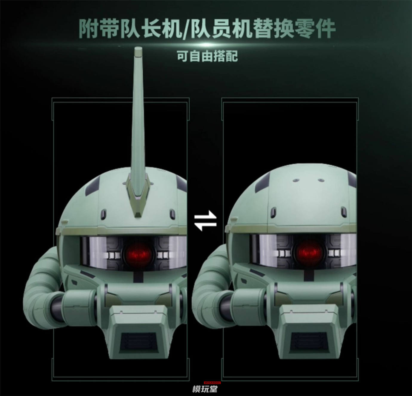 予約 BANDAI BN HEAD Collection MS-06F 量産型 ザク II 特典付き MS
