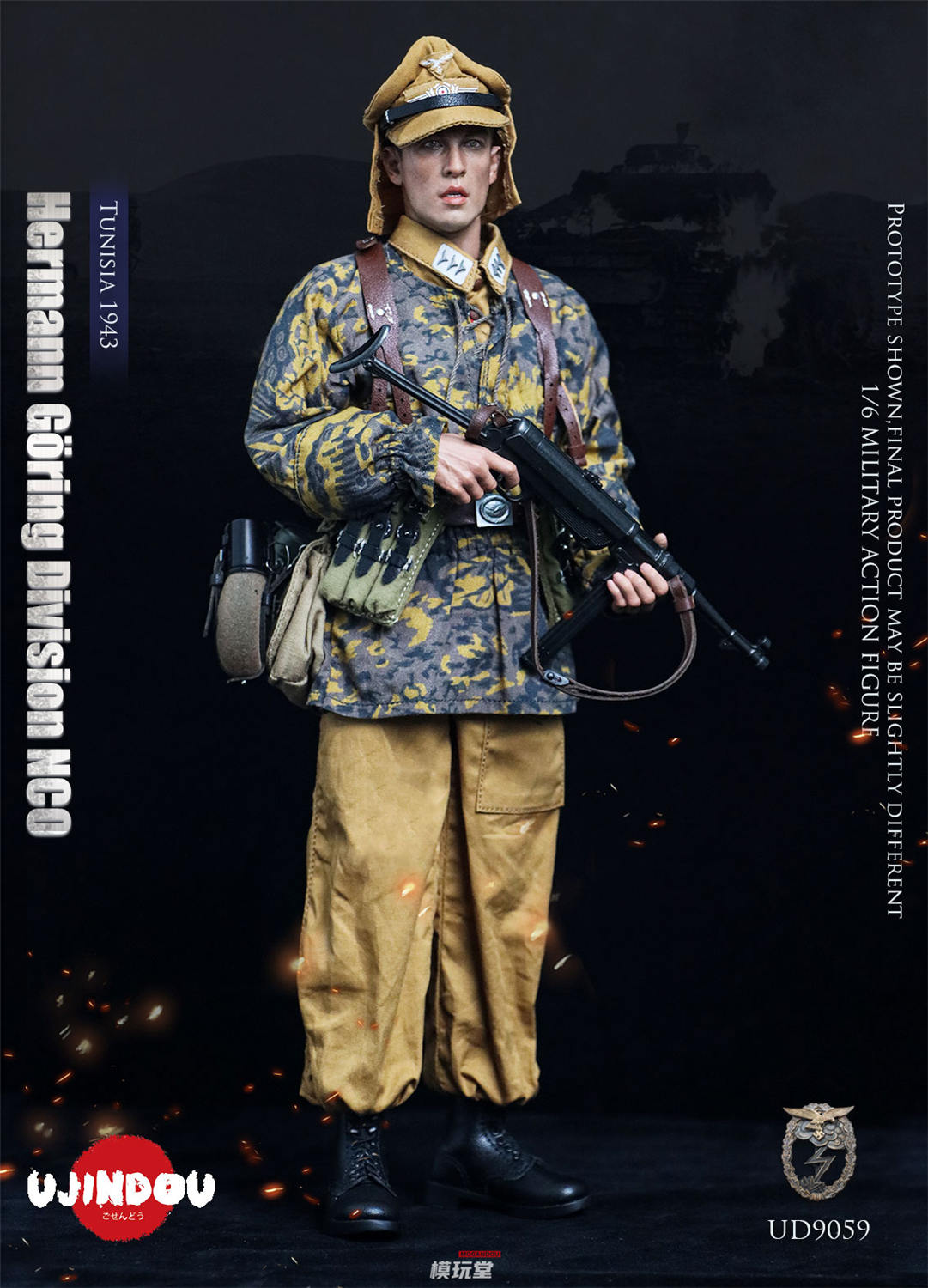 予約 UJINDOU 1/6 WWII ドイツ軍 ヘルマン・ゲーリング師団（1943年