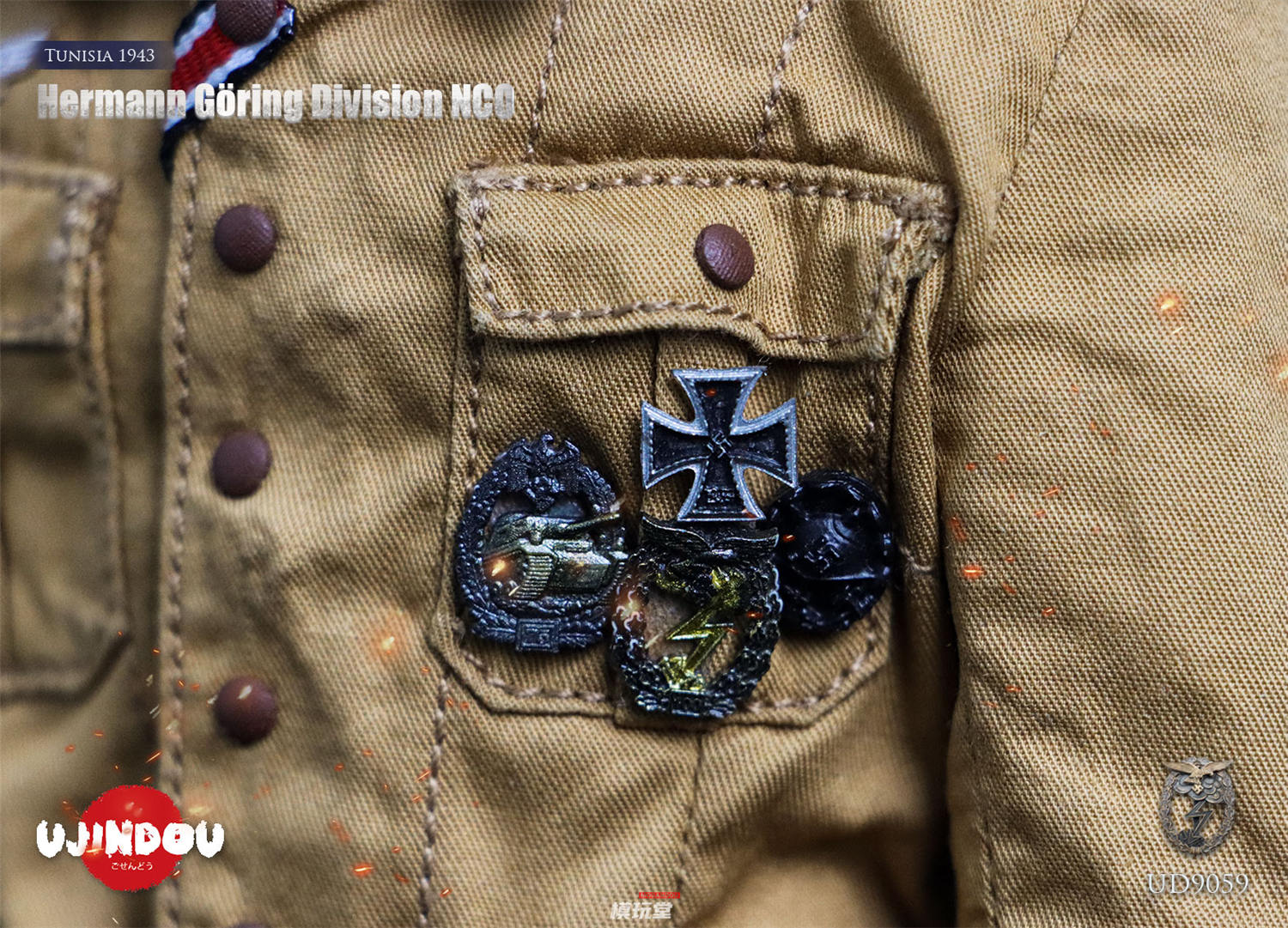 予約 UJINDOU 1/6 WWII ドイツ軍 ヘルマン・ゲーリング師団（1943年