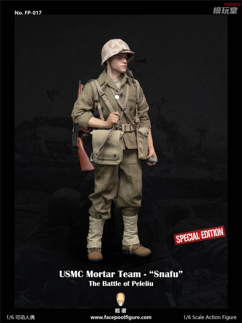 Facepoolfigure 1/6 WW2 アメリカ海兵隊 迫撃砲兵 スナフ DX.Ver