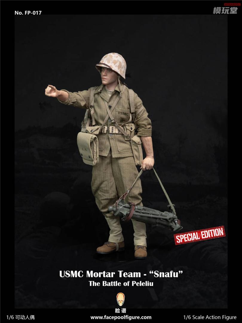 Facepoolfigure 1/6 WW2 アメリカ海兵隊 迫撃砲兵 スナフ DX.Ver