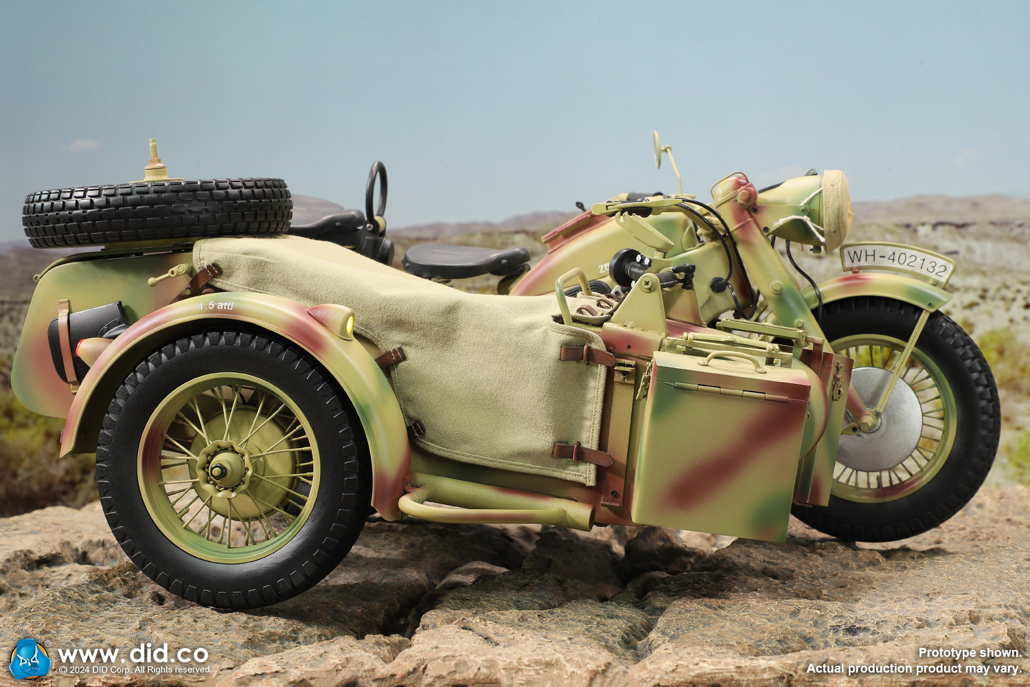 予約 DID 1/6 WWII German Zundapp KS 750 Motorcycle with