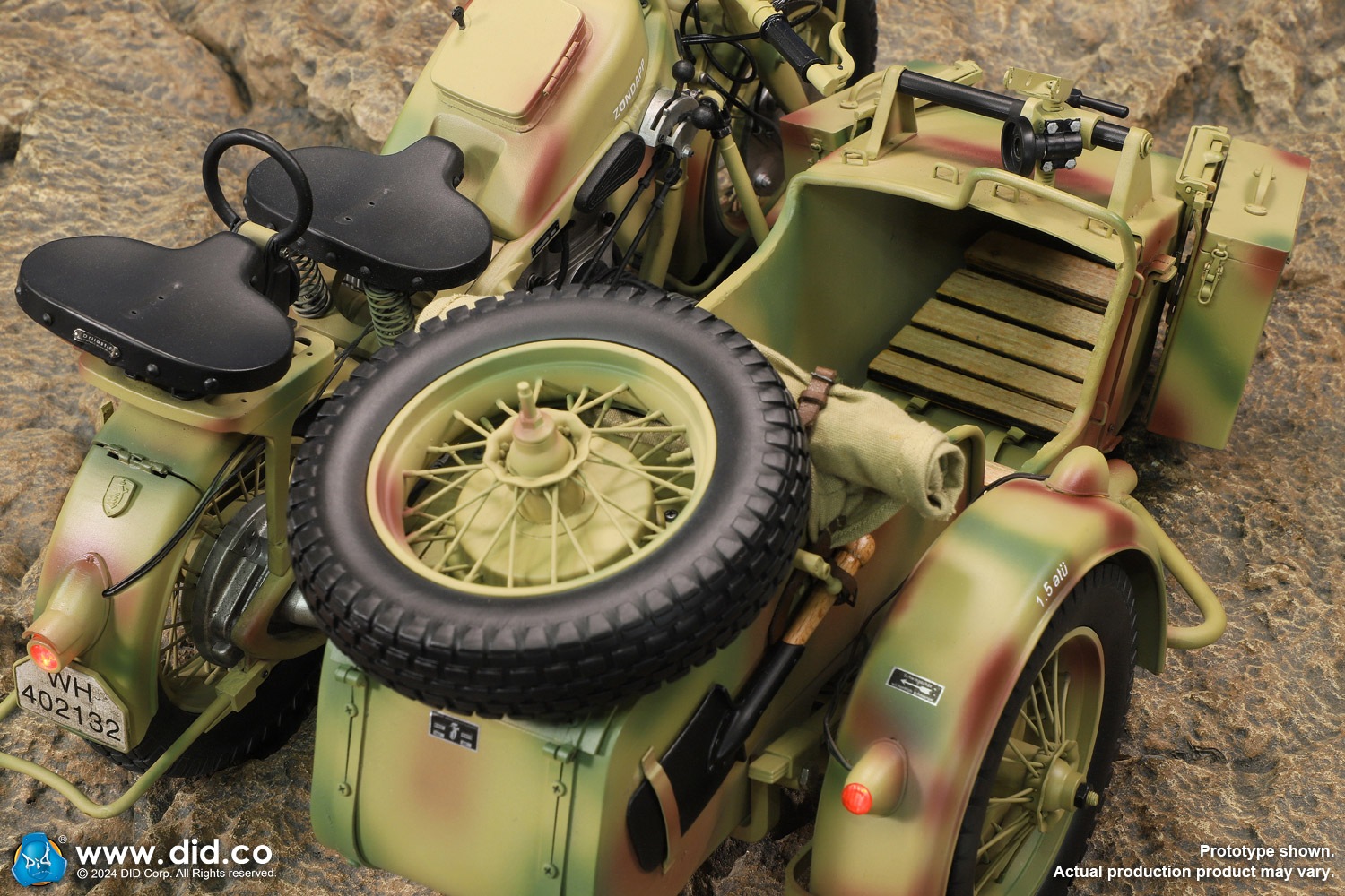 予約 DID 1/6 WWII German Zundapp KS 750 Motorcycle with