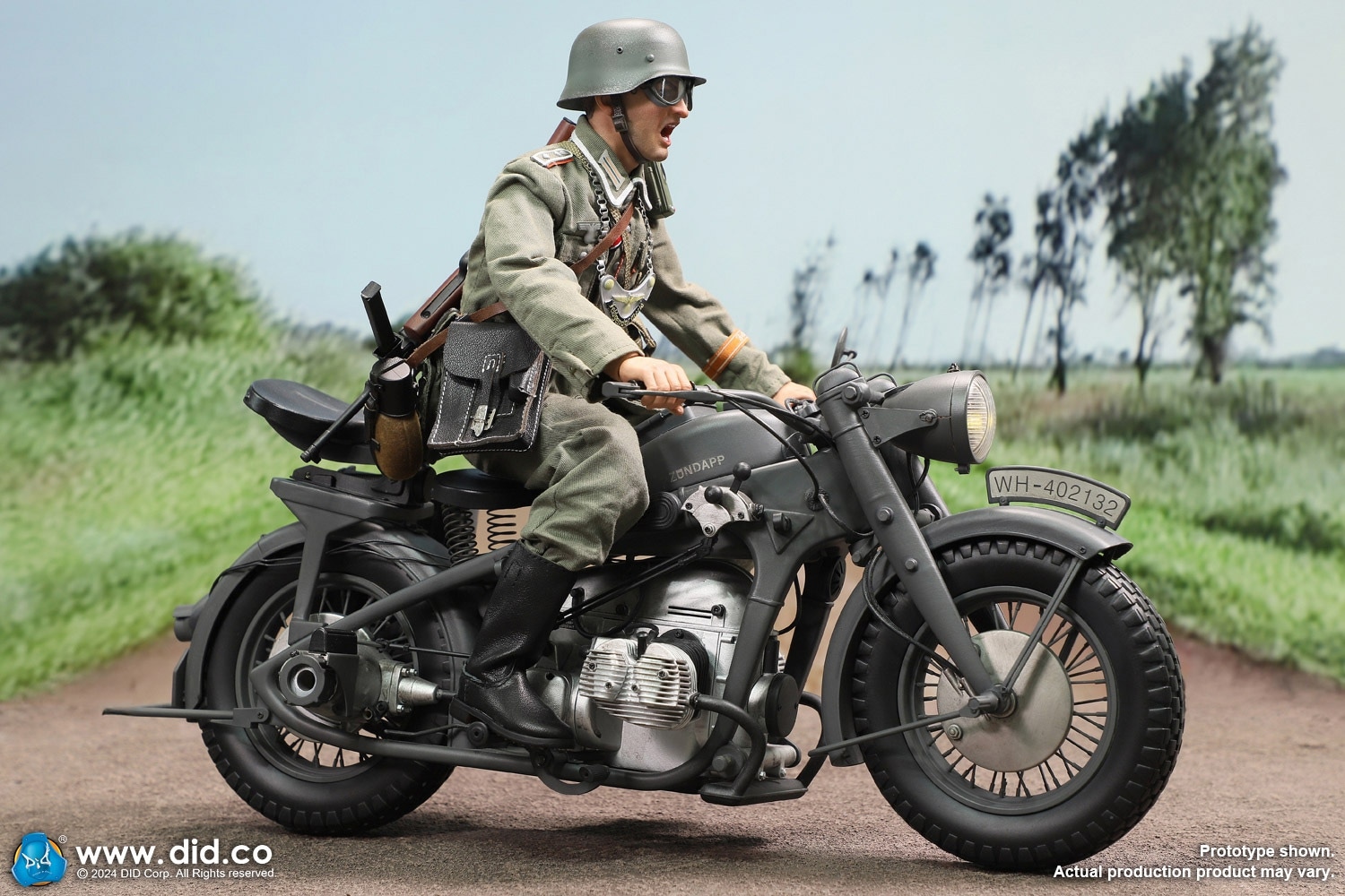 予約 DID 1/6 WWII German Zundapp KS 750 Motorcycle with