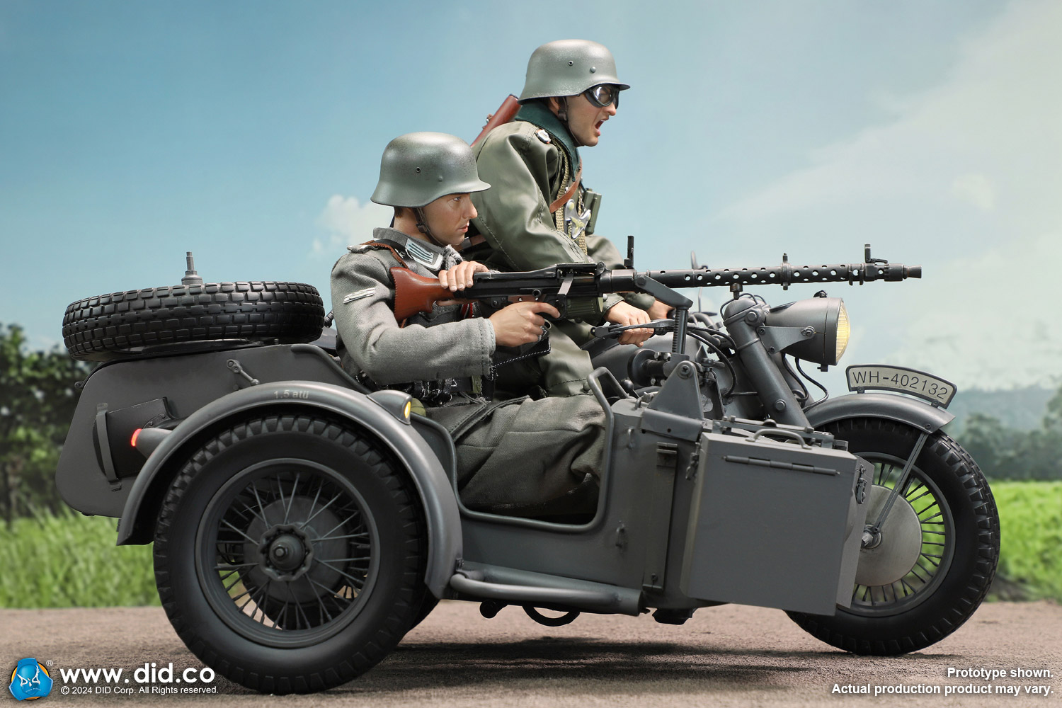 予約 DID 1/6 WWII German Zundapp KS 750 Motorcycle with