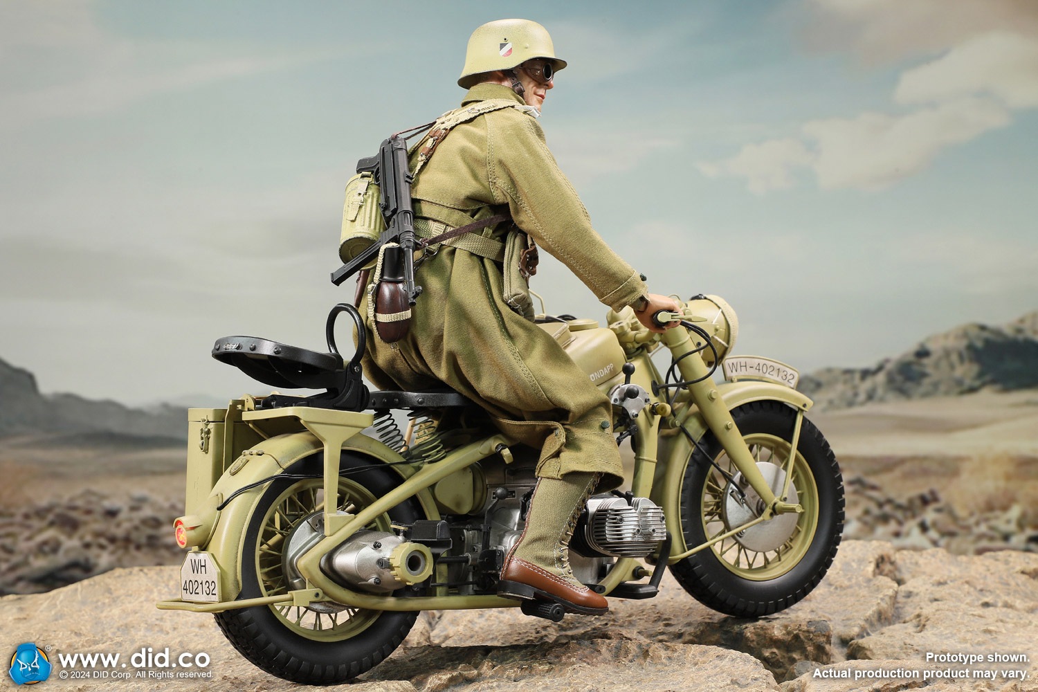 予約 DID 1/6 WWII German Zundapp KS 750 Motorcycle with sidecar