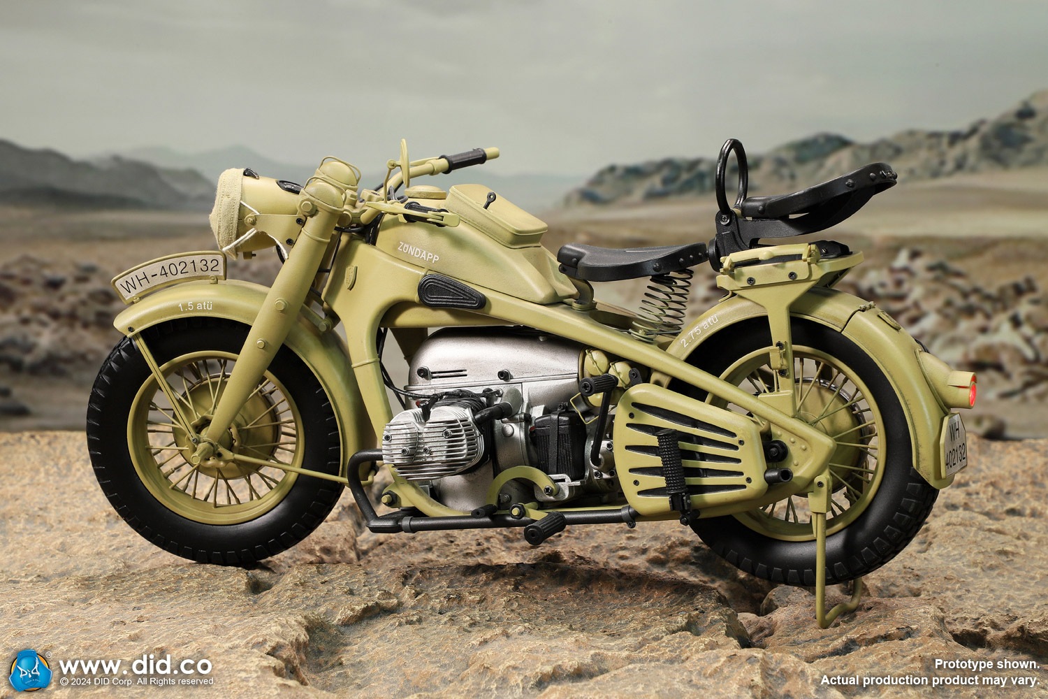 予約 DID 1/6 WWII German Zundapp KS 750 Motorcycle with