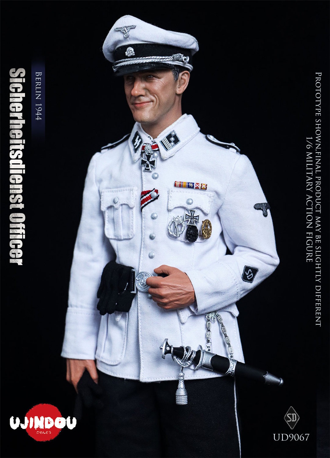 予約 UJINDOU 1/6 SD将校 ベルリン 1944 UD9067 Sicherheitsdienst