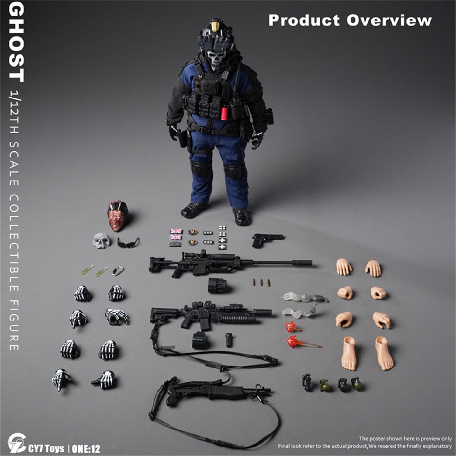 予約 CY7 Toys 1/12 ナイトゴースト タクティカル Night Ghost