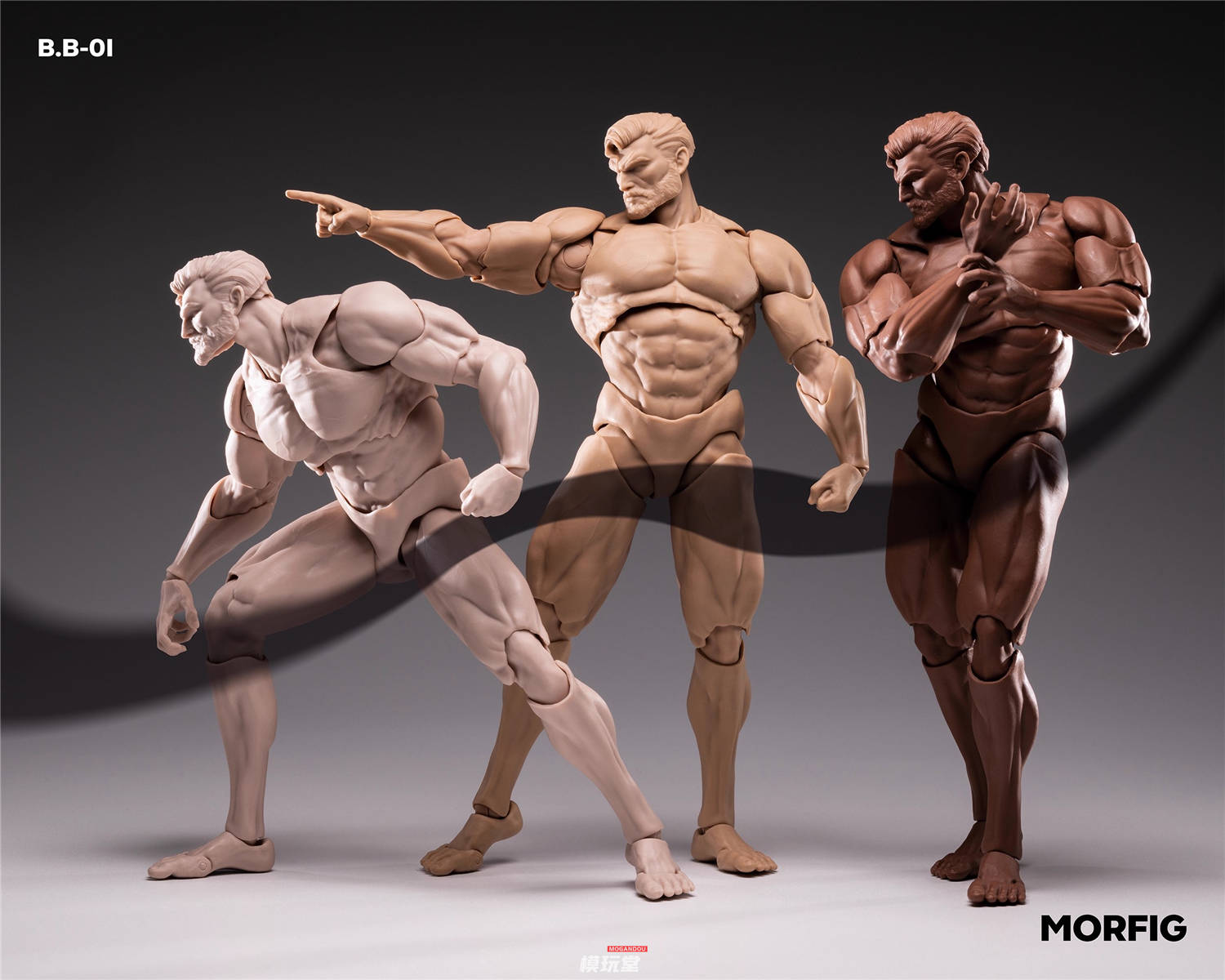 予約 MORFIG / INART 1/12 男性 超可動 素体 B.B-01 Male highly