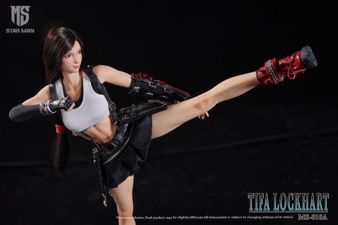 STAR MAN 1/6 ティファ MS-010A ブラックショートスカート STAR MAN 1/6 ティファ ホワイトタンクトップ と ブラック