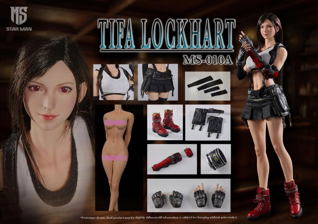 【美品、開封品】STAR MAN 1/6 ティファ MS-010A STAR MAN 1/6 ティファ ホワイトタンクトップ と ブラック