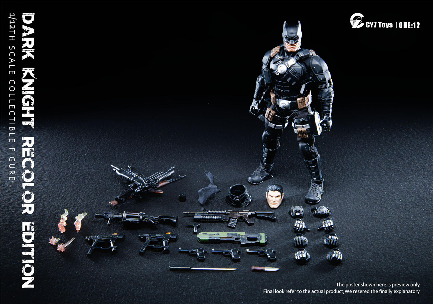 CY7 TOYS 1/12 ダーク ナイト 予約特典付き バットマン 予約 CY7-TOYS 1/12 ダークナイト 限定版 予約特典付き The Dark