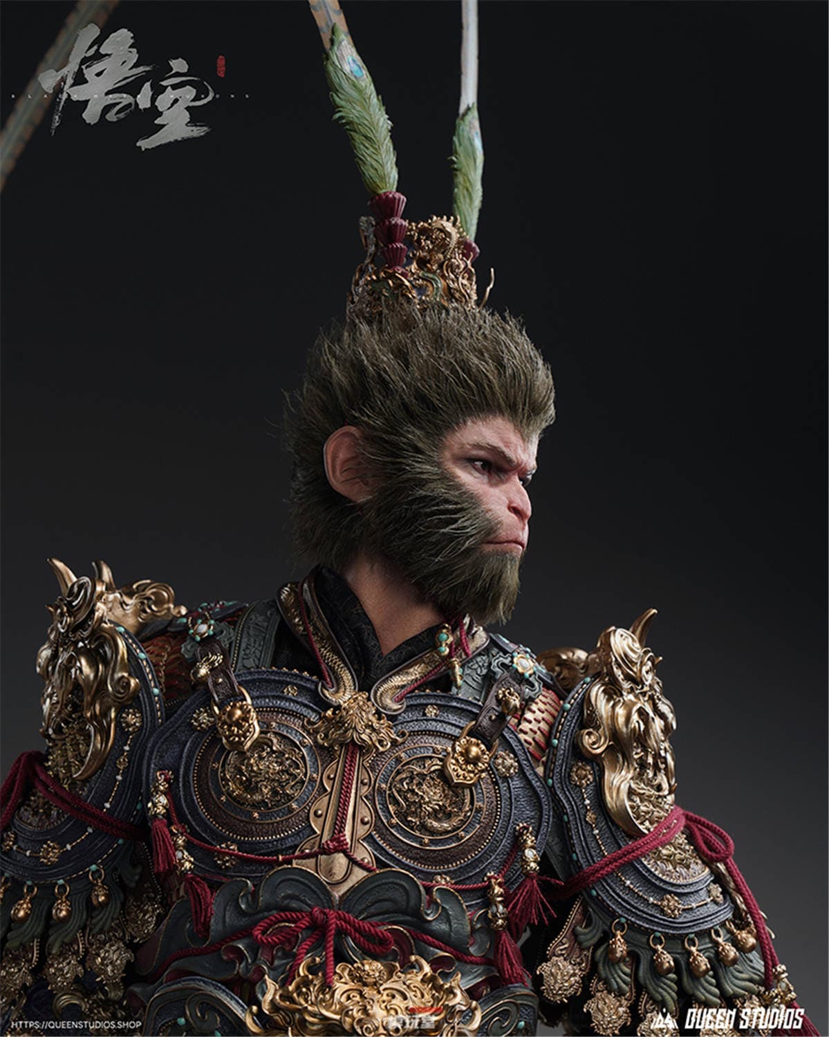 予約 Queen Studios 1/3 『黒神話: 悟空』 天命人 ゴールドアーマー