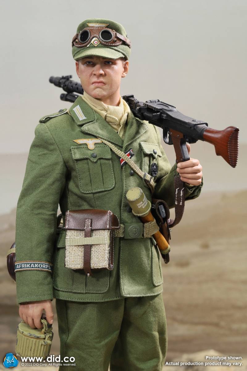 DID 1/6 WW2 ドイツ国防軍 ドイツアフリカ軍団 DAK ビアラス MG34機関