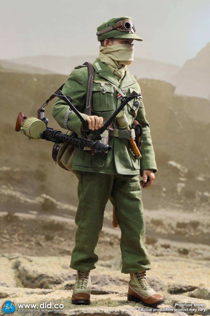 DID 1/6 WW2 ドイツ国防軍 ドイツアフリカ軍団 DAK ビアラス MG34機関