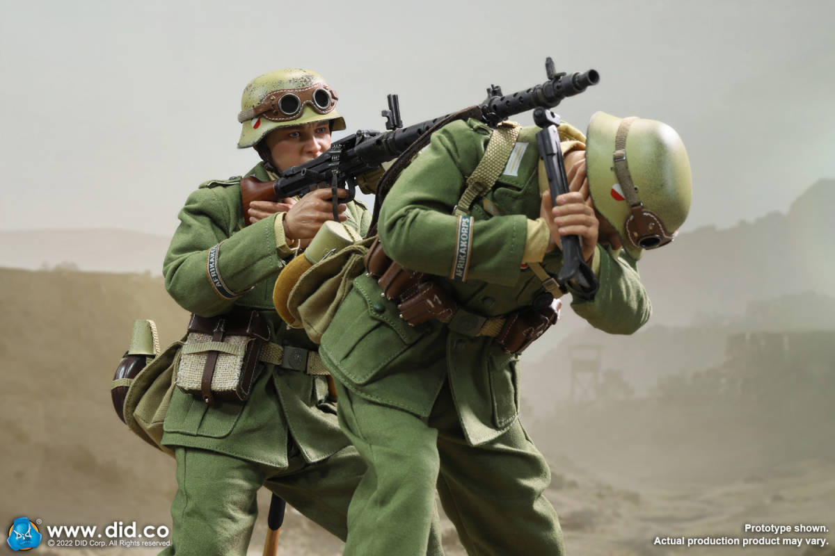 DID 1/6 WW2 ドイツ国防軍 ドイツアフリカ軍団 DAK ビアラス MG34機関