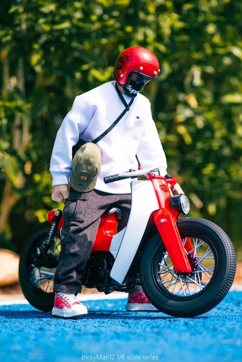 trickyMan12 1/6 ホンダ カブ スーパーカブ Red.Ver 未開封新品 Super
