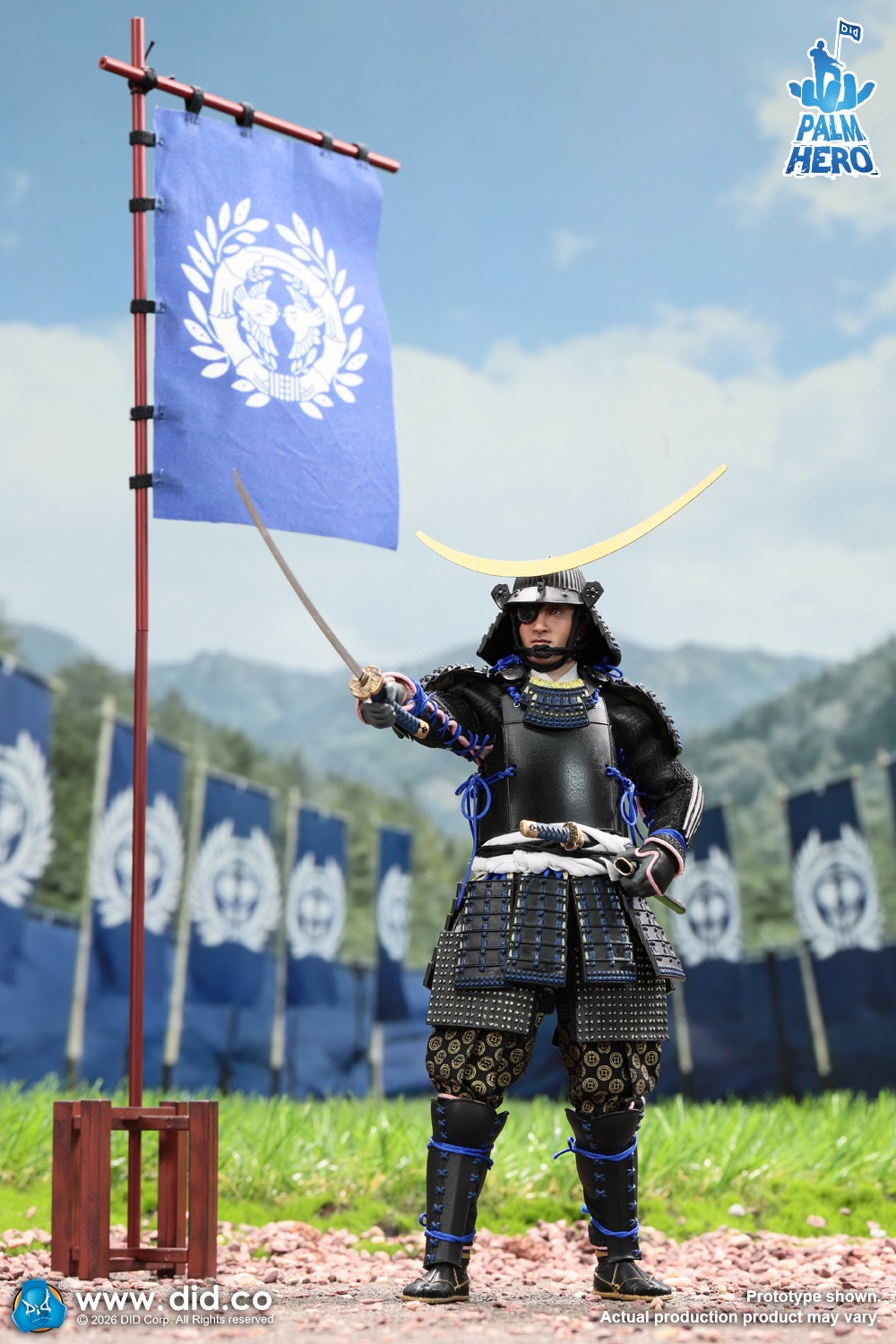 予約 DID 1/12 『戦国の英雄』シリーズ 第4弾 伊達政宗 XJ80030 Palm