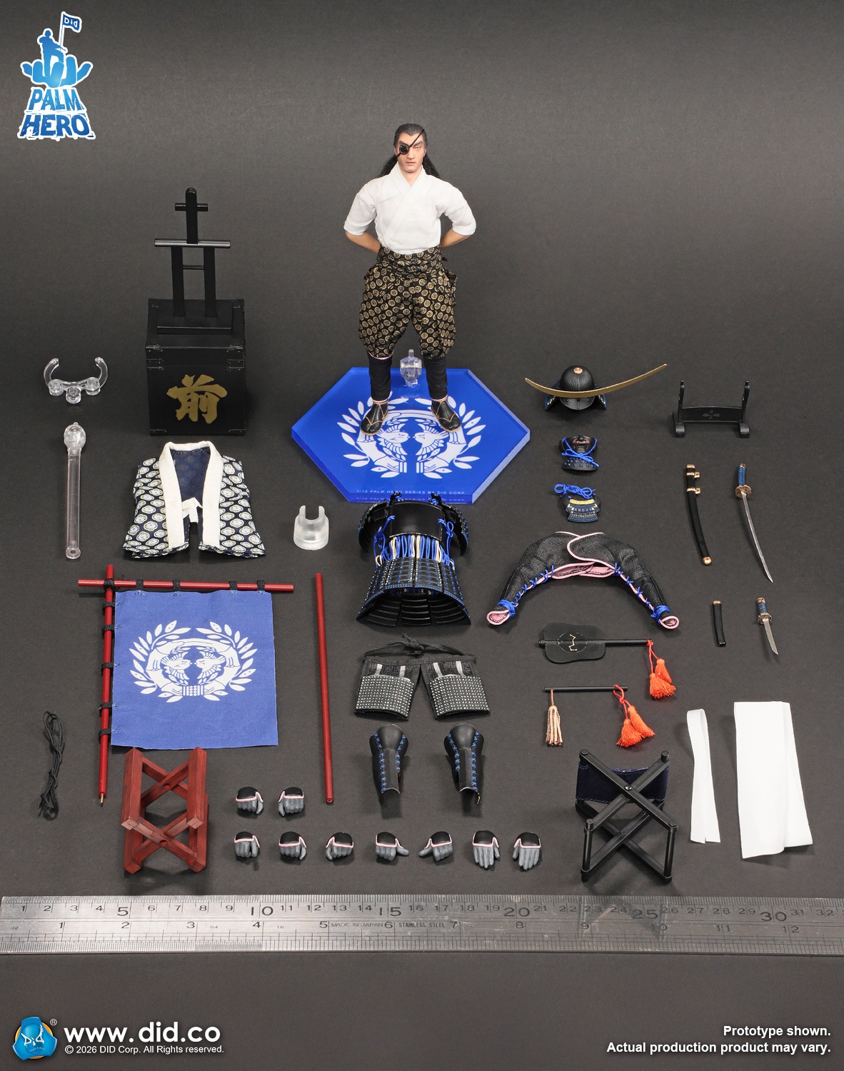 予約 DID 1/12 『戦国の英雄』シリーズ 第4弾 伊達政宗 XJ80030 Palm