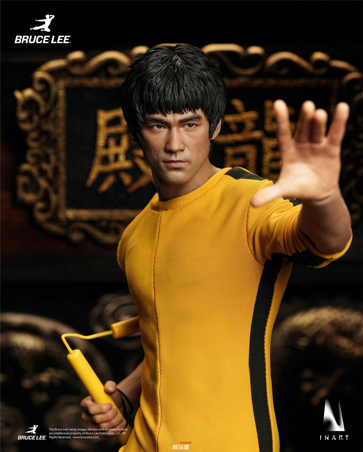 予約 INART 1/6 ブルース・リー イエロー・ジャンプスーツ Ver. Gy