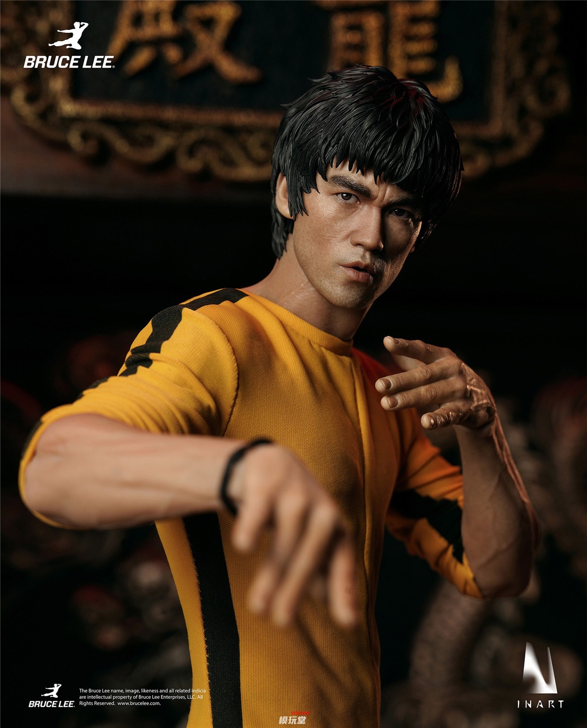 予約 INART 1/6 ブルース・リー イエロー・ジャンプスーツ Ver. Gy