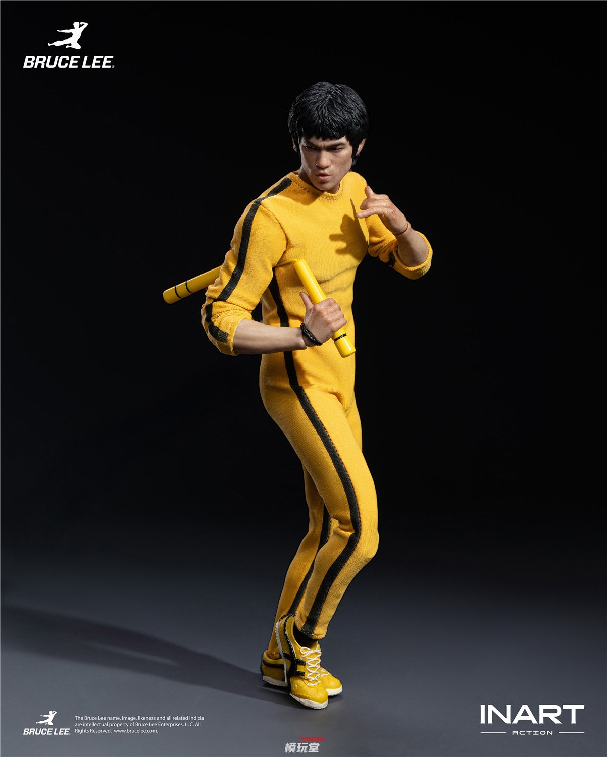 予約 INART Action 1/12 ブルース・リー イエロー・ジャンプスーツ Ver